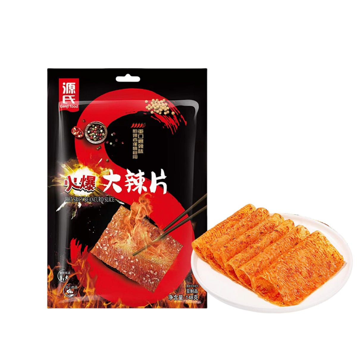 Genji Hot Spicy Slices Heavy Spicy 1 Bag 148 그램