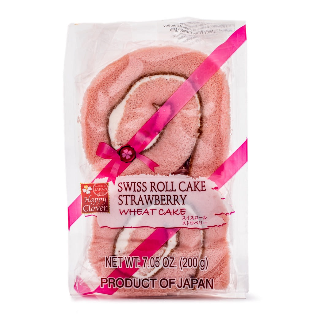 Happy Clover スイスロール ストロベリー味 200 グラム