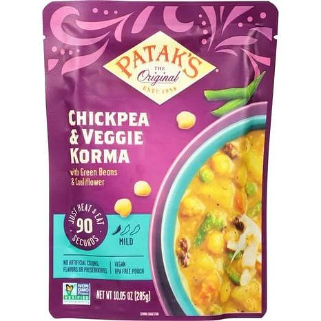 Patak's Chickpea & Veggie Korma  10 oz 10 온스