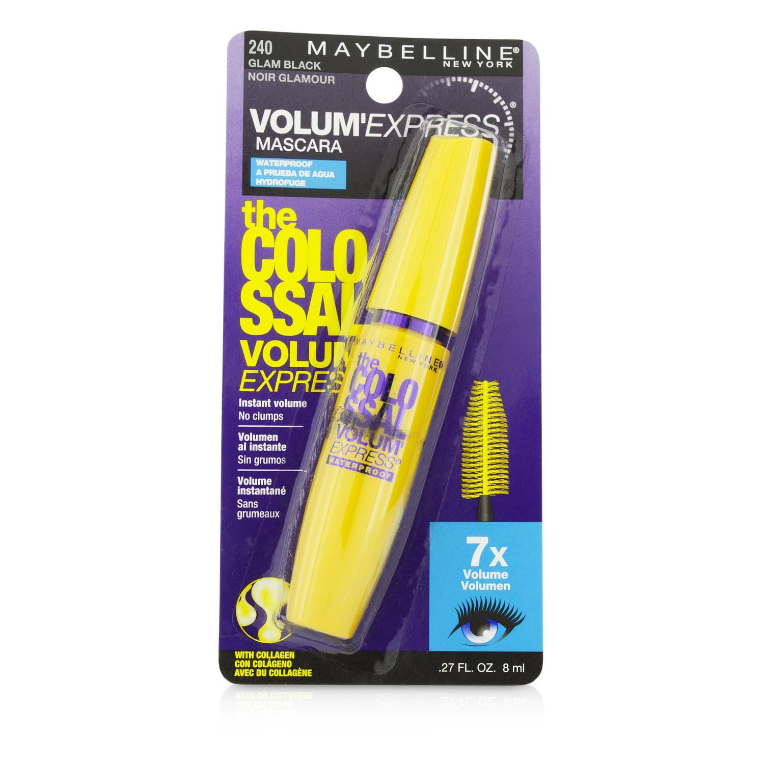 Maybelline Volum' Express The Colossal Waterproof Mascara - #Glam Black 8ml/0.27oz 8 มิลลิลิตร