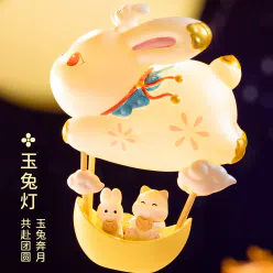 故宫淘宝｜故宫猫月宫灯会盲盒摆件【整套】 4 个