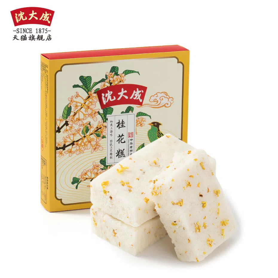 Shen Dacheng Thousand People Cake, Rice Cake, Osmanthus Cake, Shanghai Specialty Glutinous Rice Cake, Osmanthus Cake, 320g*1 box 320 그램