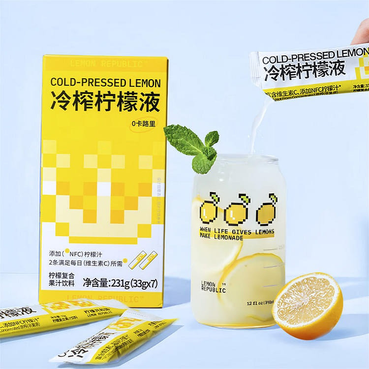 Get [7] Lemon Republic cold-pressed lemon juice NFC low card