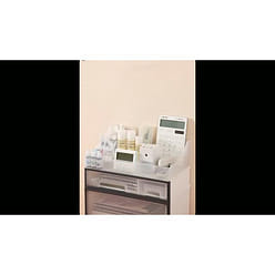 약품 화장품 문구 정리함 ROSELIFE 분리 가능 자유 조합 4단 정리함 [TFAC] 낮은 2개와 높은 1개의 4서랍 5슬롯 책상 정리함 투명 1 개입