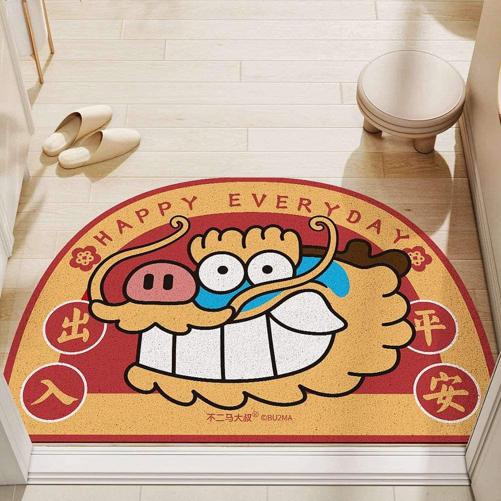Fat dragon silk floor mat bathroom floor mat 60*90 / Fat dragon Joy 1 ส่วน