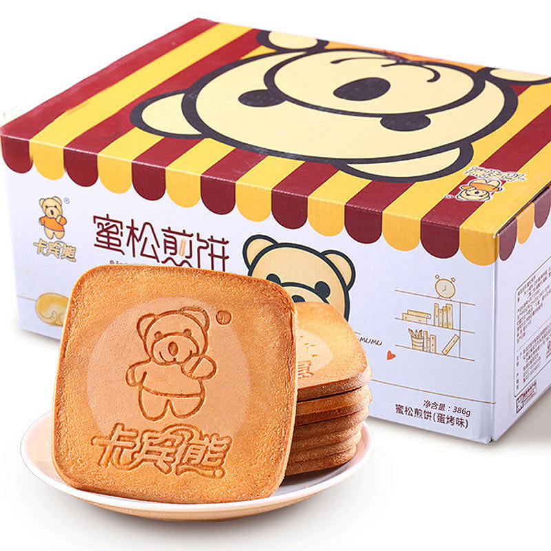 Carbine Bear Honey Pine Egg Pancake 386g * 1 Box 386 g