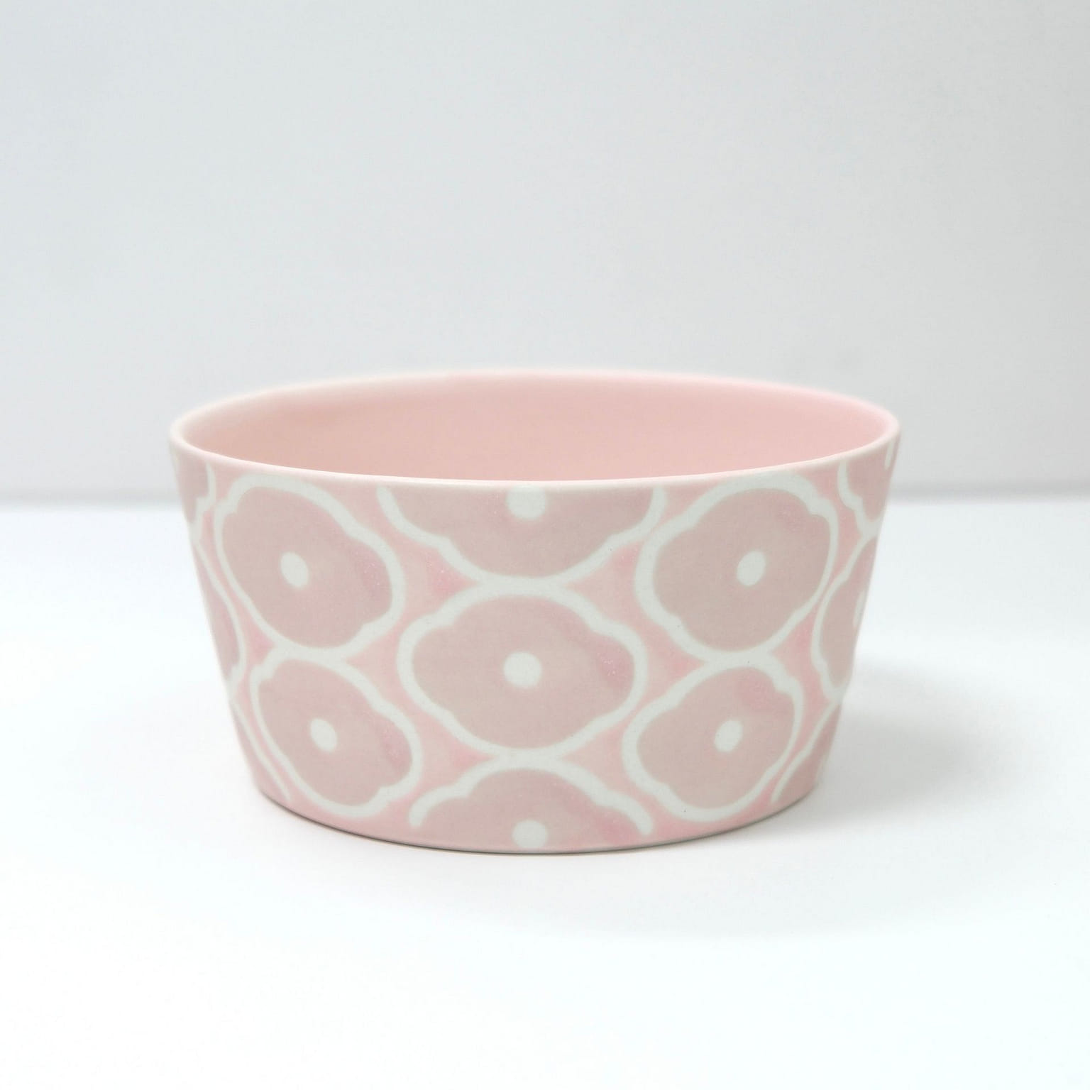 Tobe ware Pink/Yellow Series - Pink Salad Bowl 1 개입