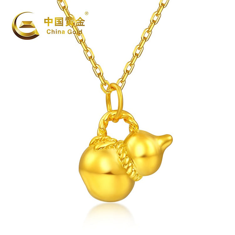 中國黃金足金葫蘆吊墜ZGHJ210998 - Weee!