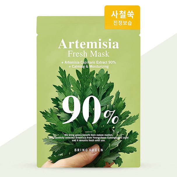BRING GREEN 90% Fresh Mask Sheet ARTEMISIA 90% (10EA) 20 g