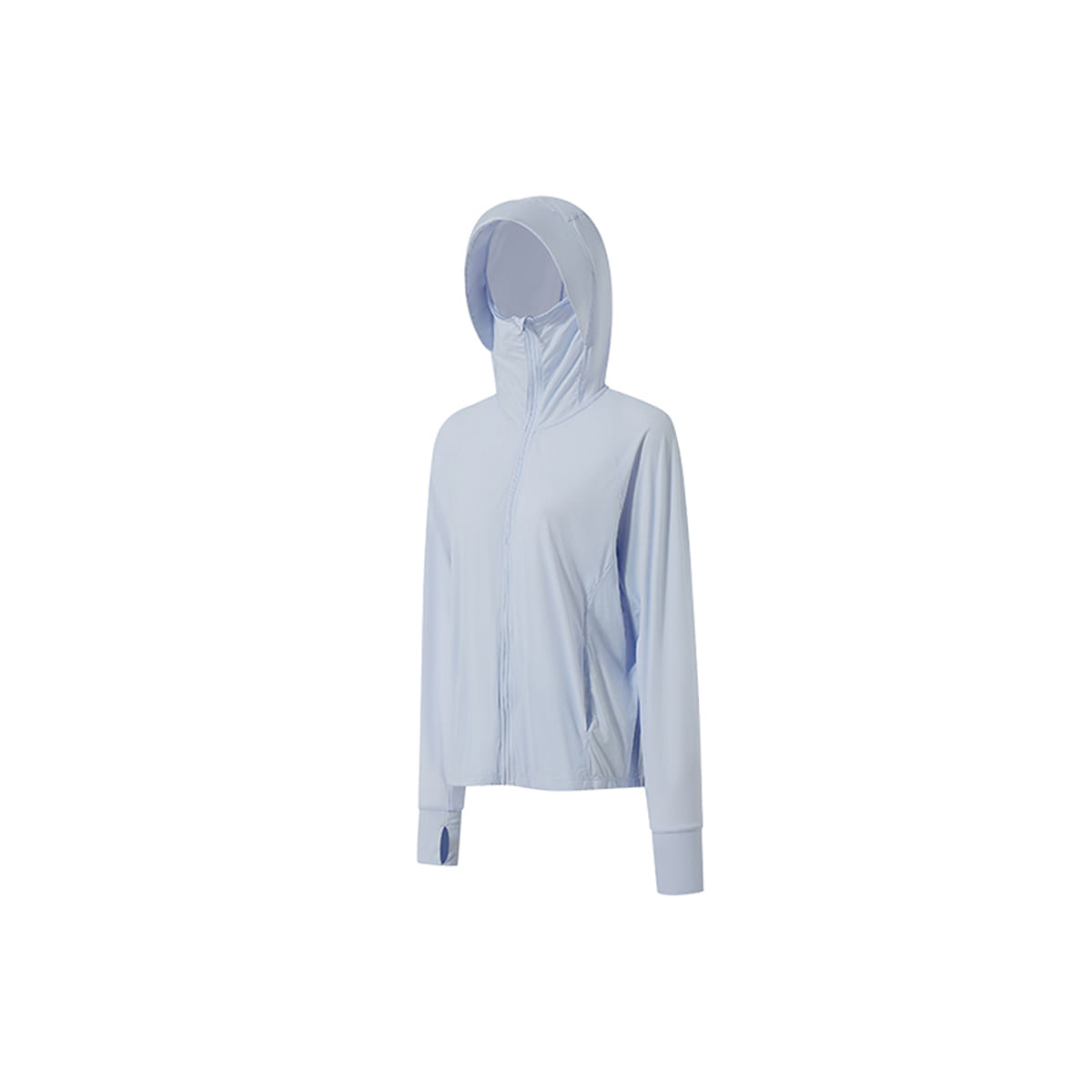Ubras, áo khoác trùm đầu khô nhanh Áo khoác chống Light Blue - M-Long 50 g