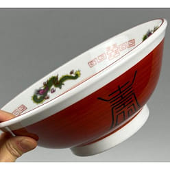 Made-in-Japan Three Dragons Red Ramen Bowl 8.3" dia., 36 oz 1 each