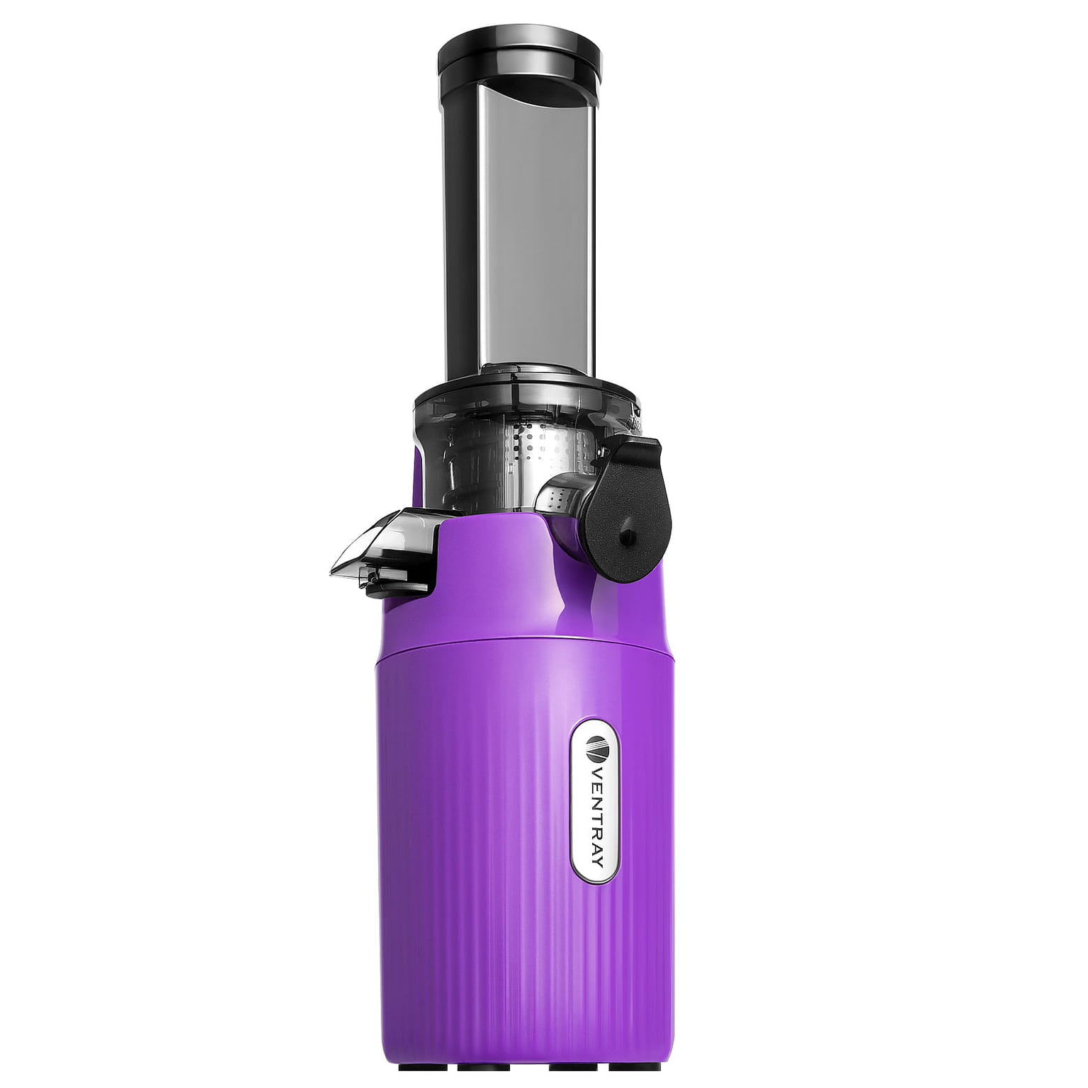 Ventray Essential Ginnie 저속 착즙기, 60RPM 콜드프레스로 영양 가득한 주스 제조 - 보라색 1 개