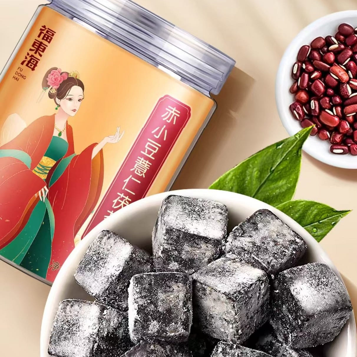 Fu Dong Hai Chixiao bean Coix seed poria cake 250g*1 can 250 그램