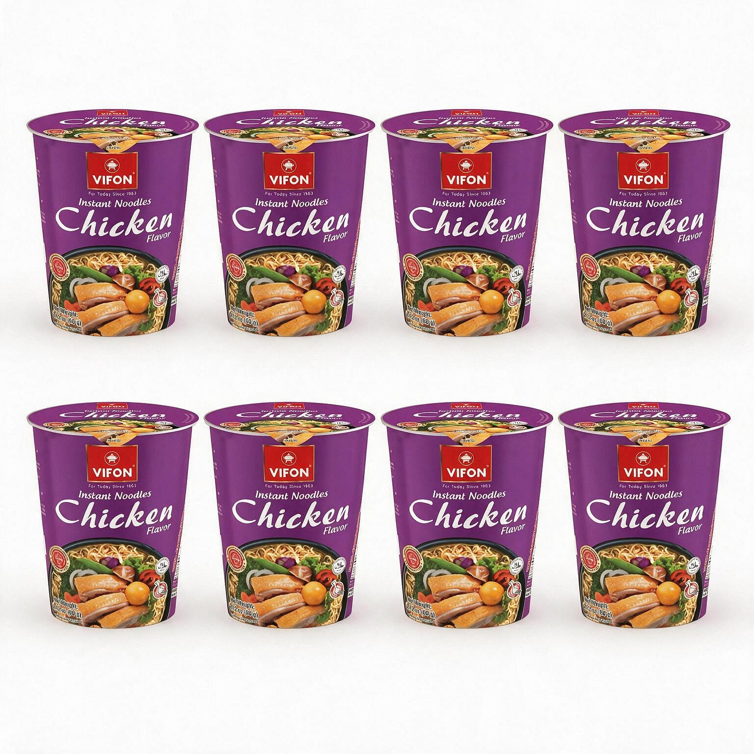 [8-CUP] VIFON Chicken Flavor Noodle Cup 2.12 oz*8 each