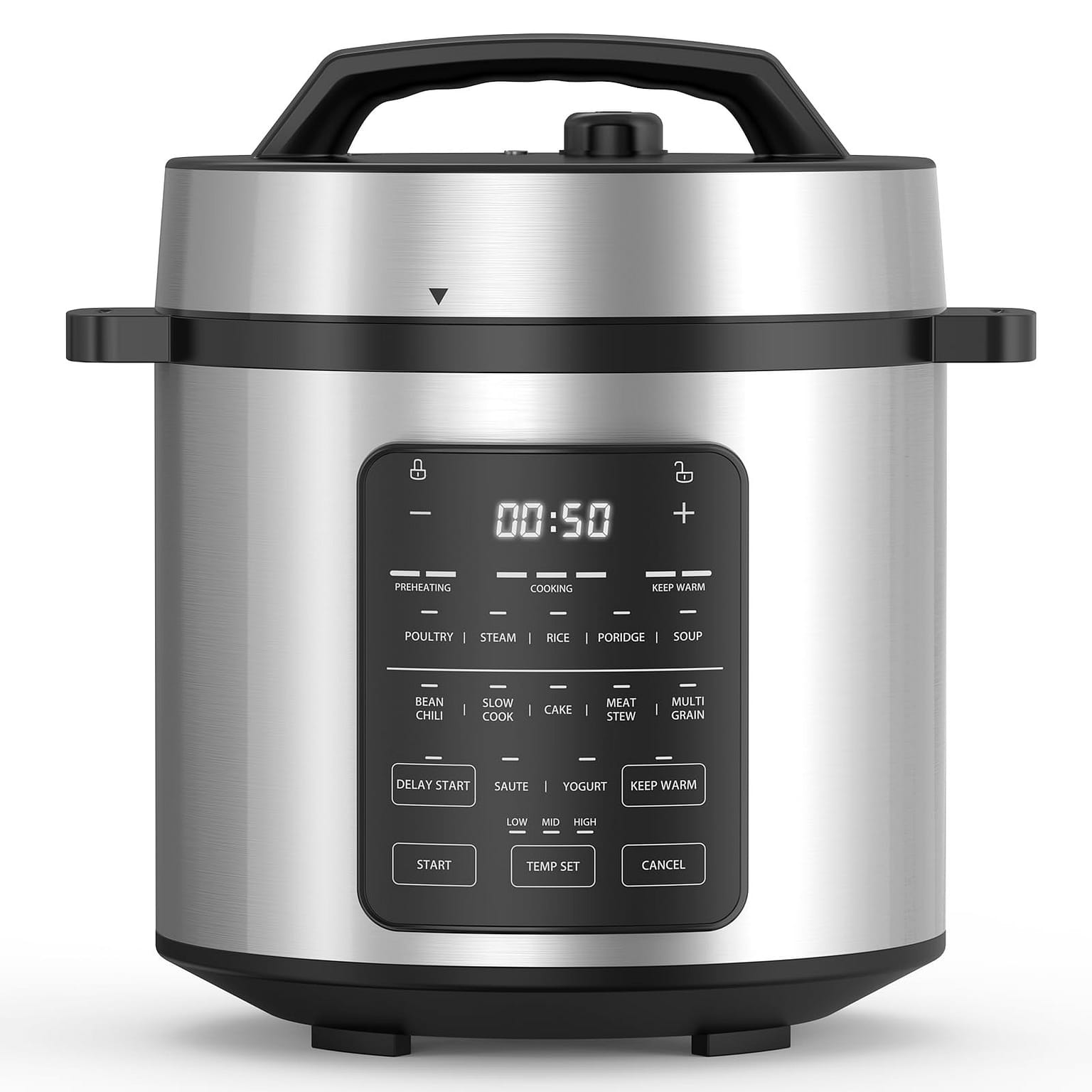 12-in-1 Electric Pressure Cookers, 6 Quarts Multi-Functional, Stainless Steel 1 phần
