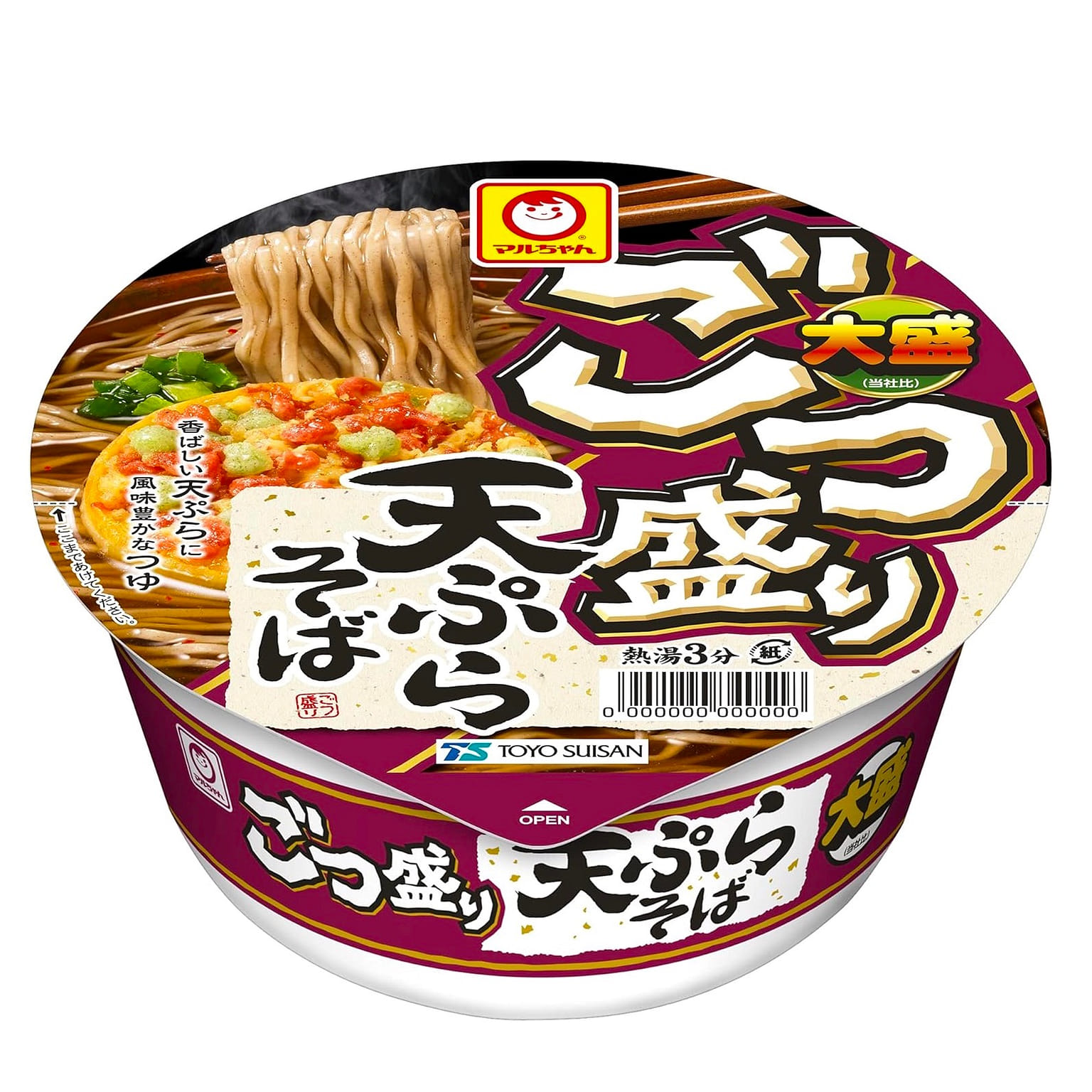 Maruchan Noodles Soba Tempura Soy Sauce Japan 114g 1 phần