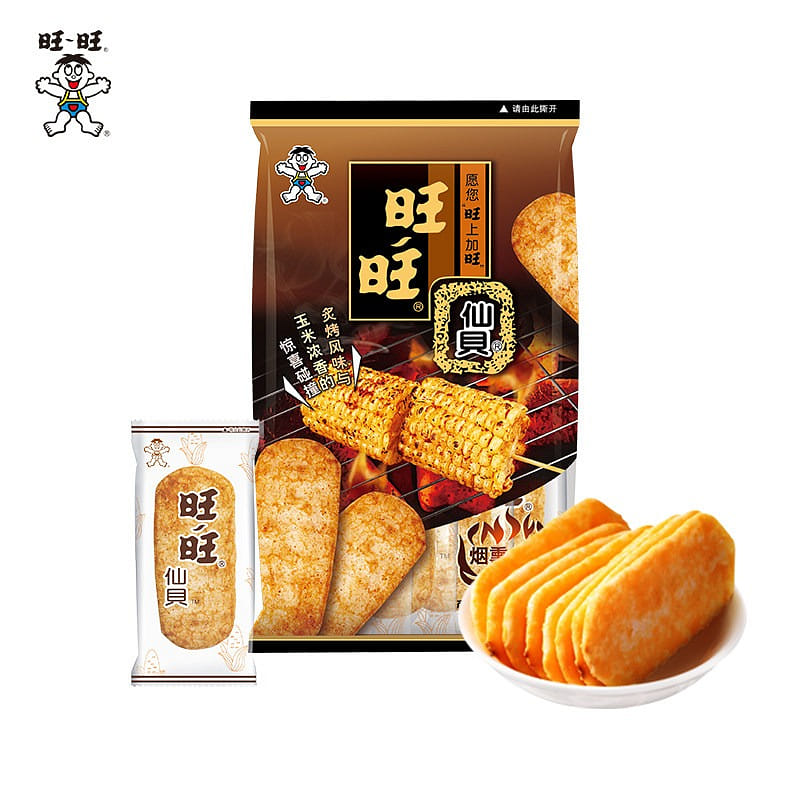 Senbei Rice Crackers, Smoked Roasted Corn 56g*2pc 112 g
