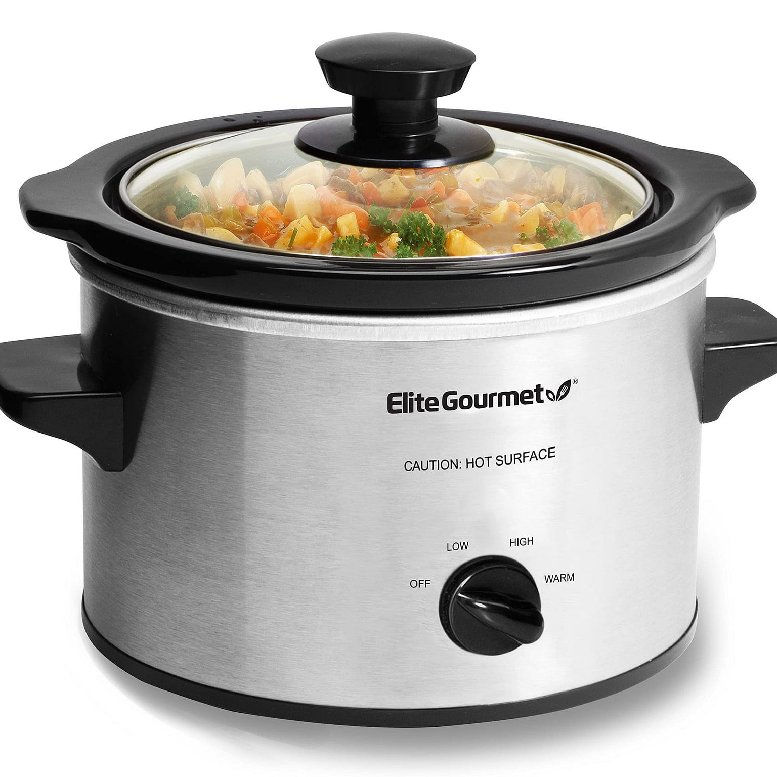 Electric Slow Cooker Ceramic Pot, Adjustable Temp, Entrees, Sauces, Stews & Dips 1 개