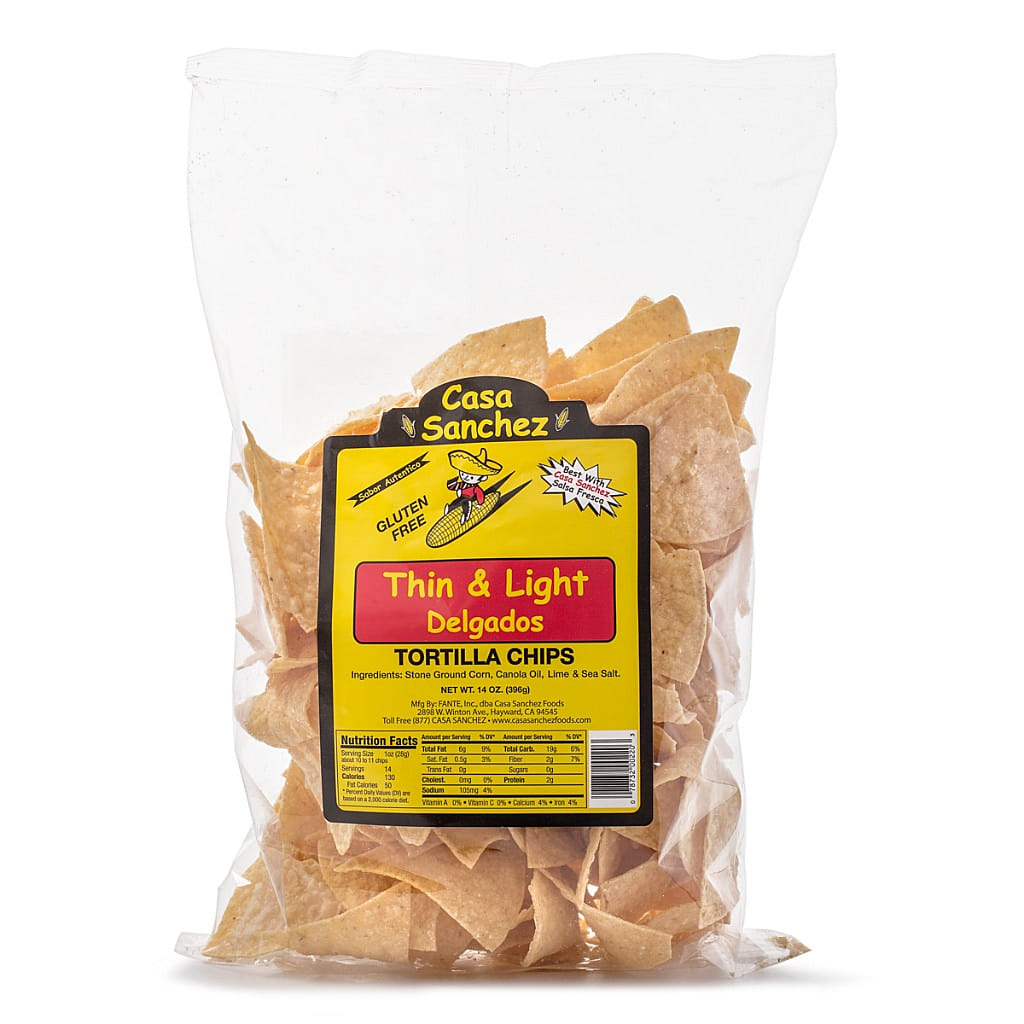 Casa Sanchez Thin and Light Tortilla Chips 396 g