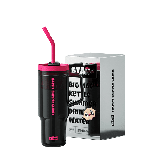 Seika Ice Bar Mug Straw Mug Water Mug Black Plum Sauce-1200ml 1 each
