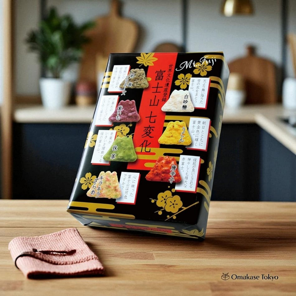 Mt. Fuji Shichigen Rice Crackers, 30 Pieces 180 그램
