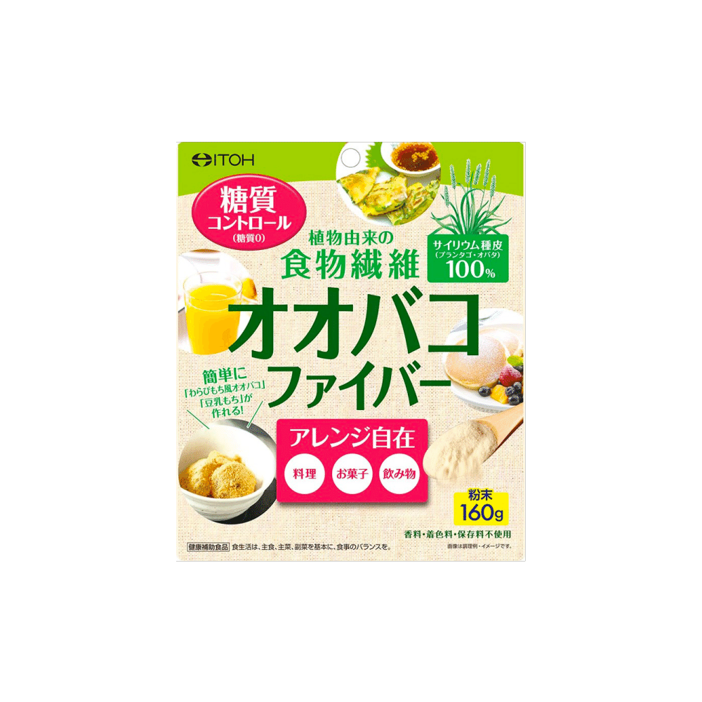 ITOHKAMPO 井藤汉方制药 低热量控糖减重车前草纤维 160g 1 份