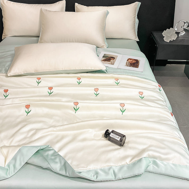 Elysian Dreams Cooling Quilt Tulip Blue-Twin 2000 กรัม