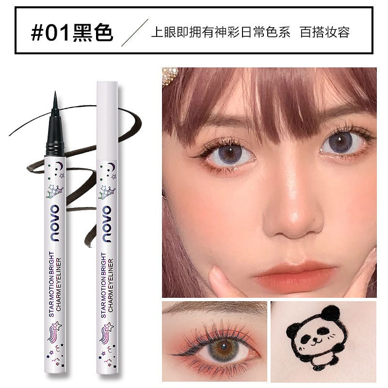 NOVO 5375 Freewheeling Colored Eyeliner Pencil Black 1 개