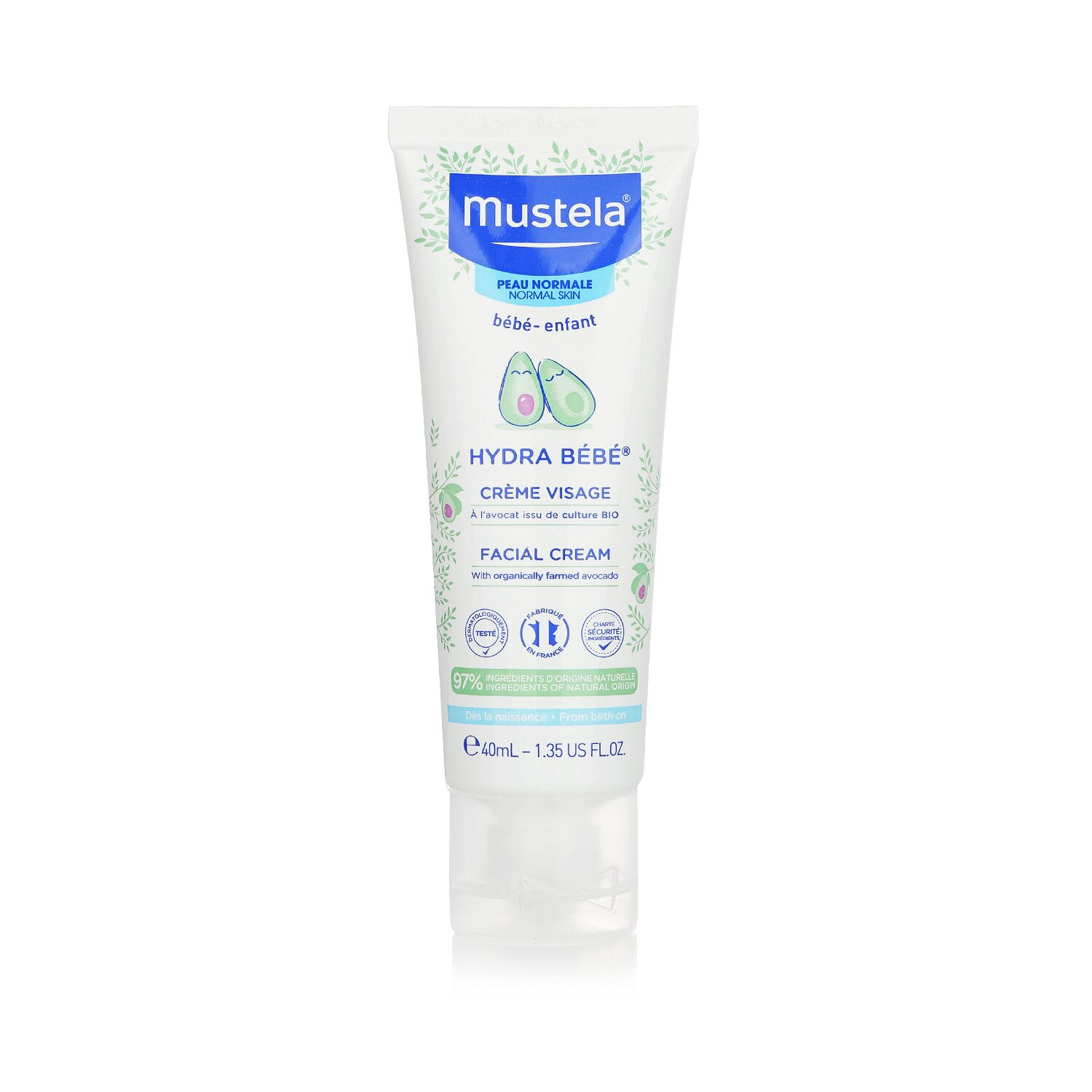 Mustela Hydra-Bebe Facial Cream With Organic Avocado - Normal Skin 40ml/1.35oz 40 ml(ミリリットル)