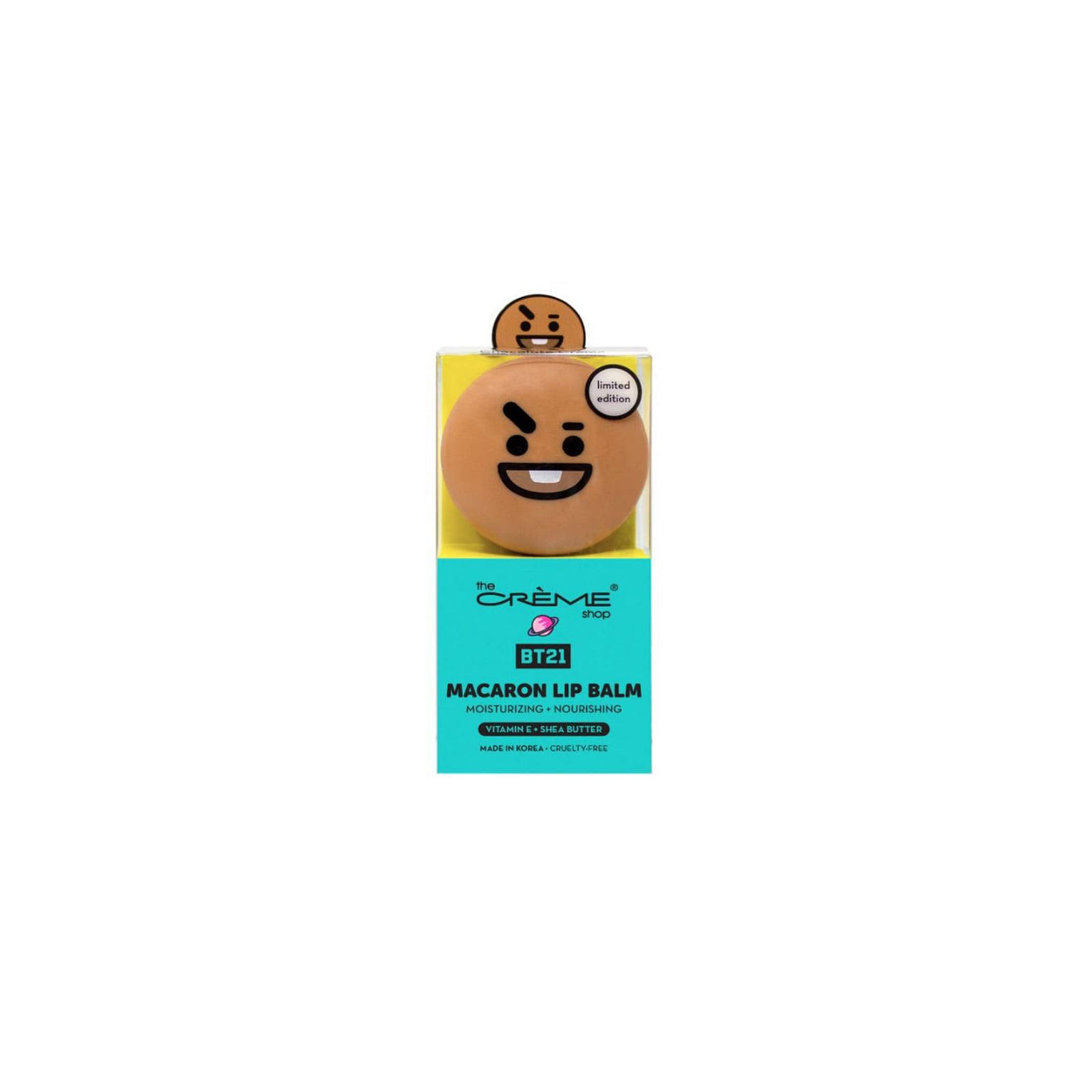 THE CREME SHOP Macaron Lip Balm - BT21 Shooky Chocolate 1 개