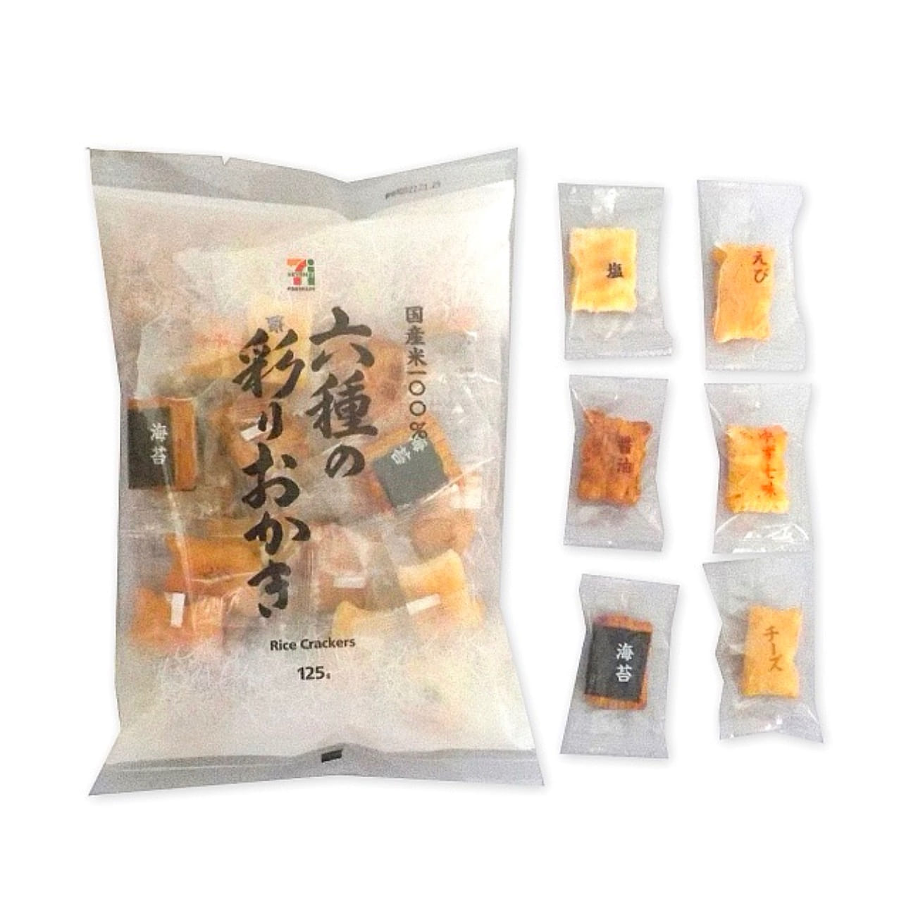 Rice Crackers Okaki Senbei Seaweed Salt Crisp 125g 1 개