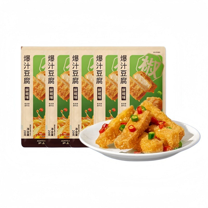 Auntea Jenny Burst Juicy Tiger Skin Tofu 20g*5Bags 1 each