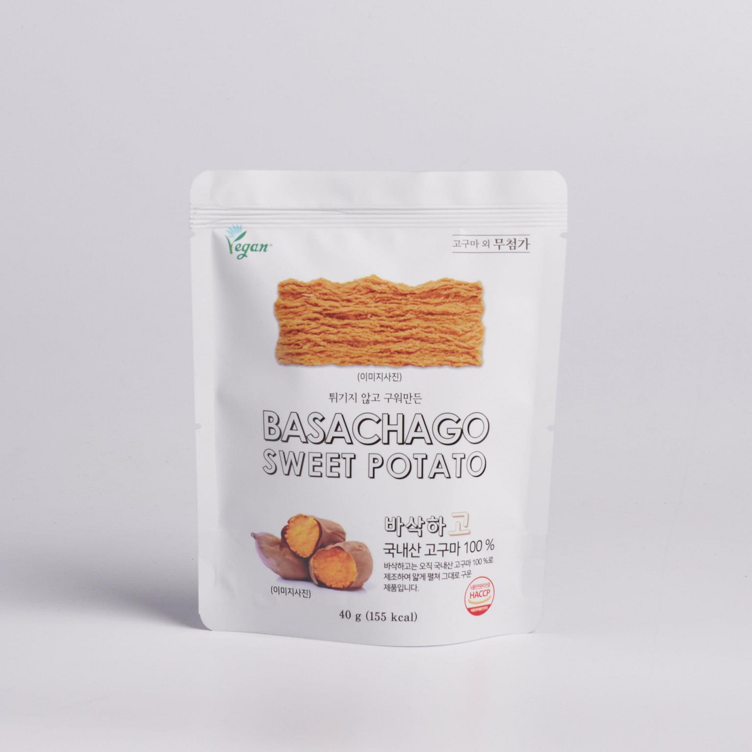 Sweet Potato Chip Basachago (Pack of 5) 200 그램