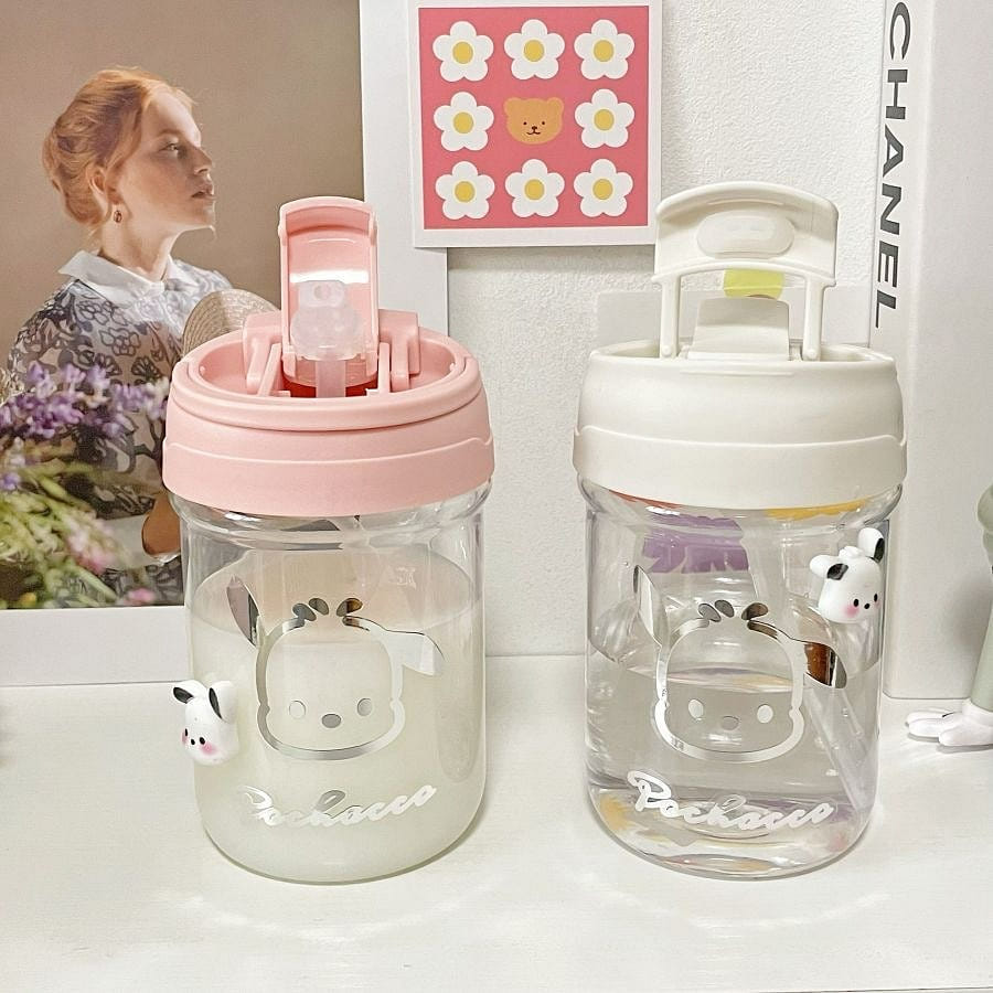 Pink 400ML Net red Pacha dog water cup cute small cup girls value food grade PC 1 個