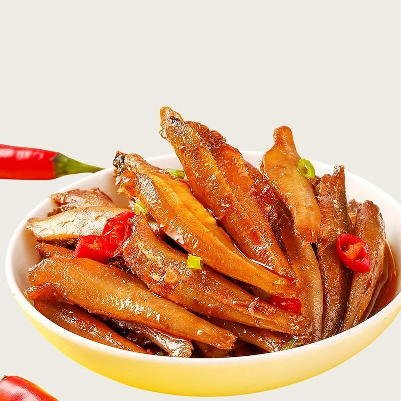 Spicy Fish 8G*12 packages of dried baby fish 96 g