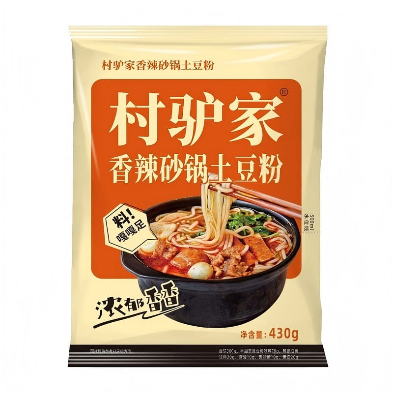 Spicy Pot Potato Noodles, Cunlvjia 430g*2 430 g*2 pack