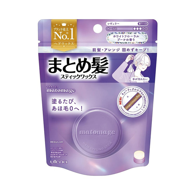utena Hair Styling Wax for Flyaways White Floral