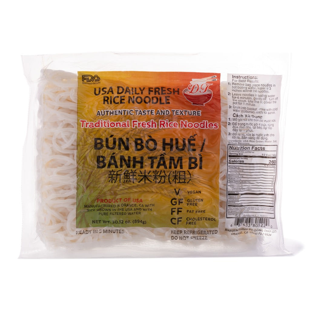 Traditional Fresh Rice Vermicelli Noodles 30.52 oz