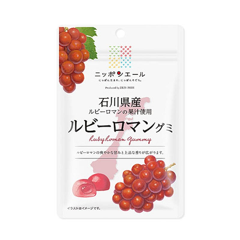 ZEN-NOH Ruby Roman From Ishikawa-Ken Gummy 40g 40 그램