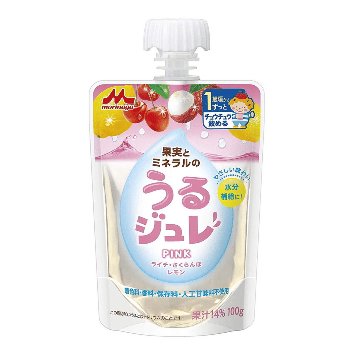 Morinaga Fruit and Mineral Jelly PINK 100g 100 グラム