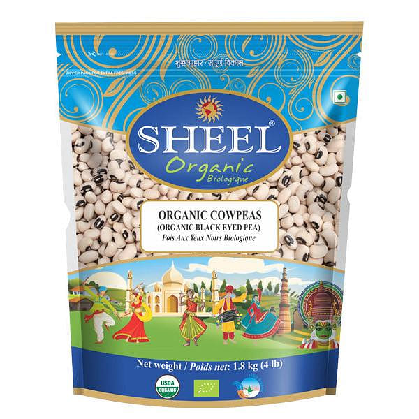 Organic Cowpeas / Black Eyed Peas - 4 Lb (1.8 Kg) 1 ส่วน