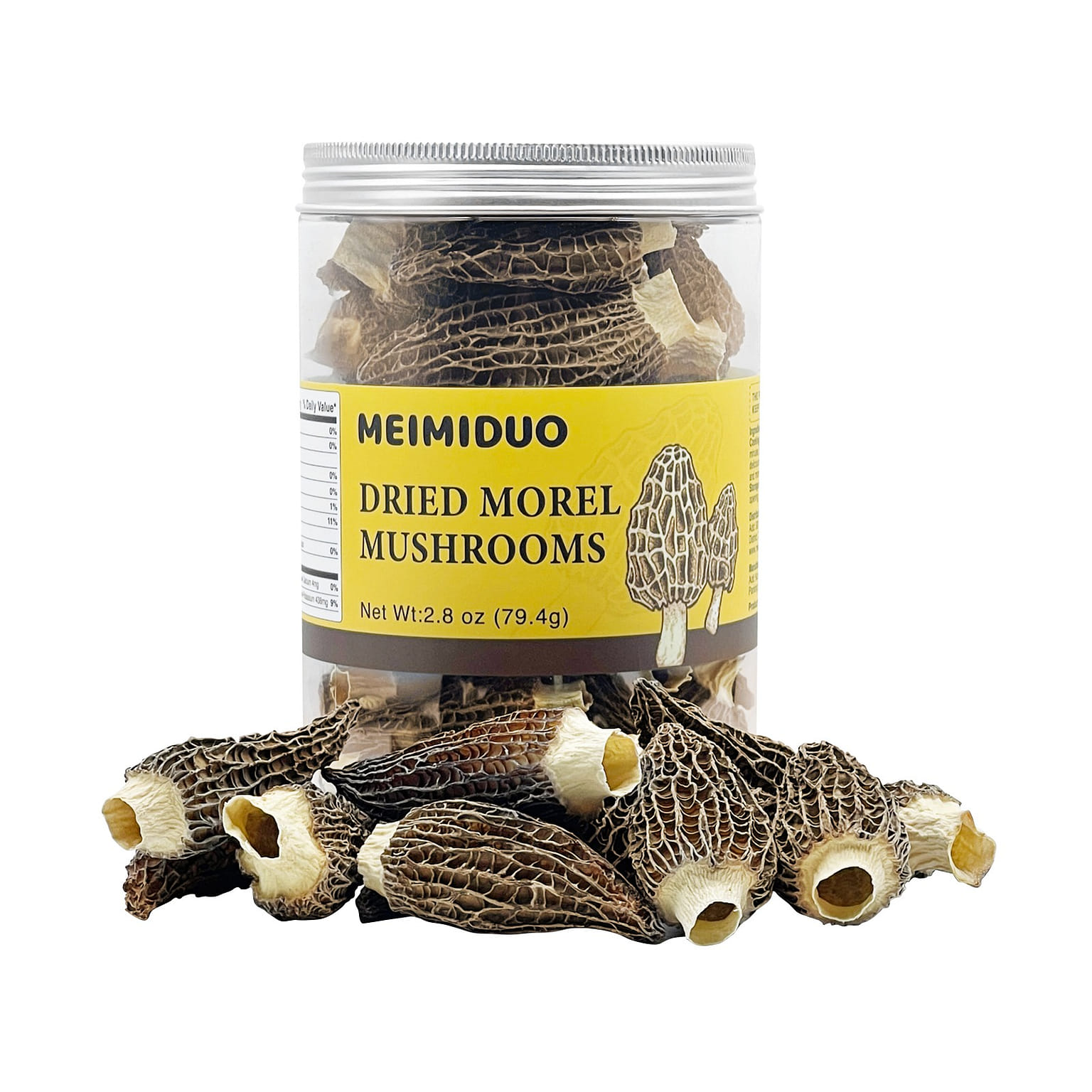 MEIMIDUO Grade AAA Dried Morel Mushrooms 79g 2.8 온스