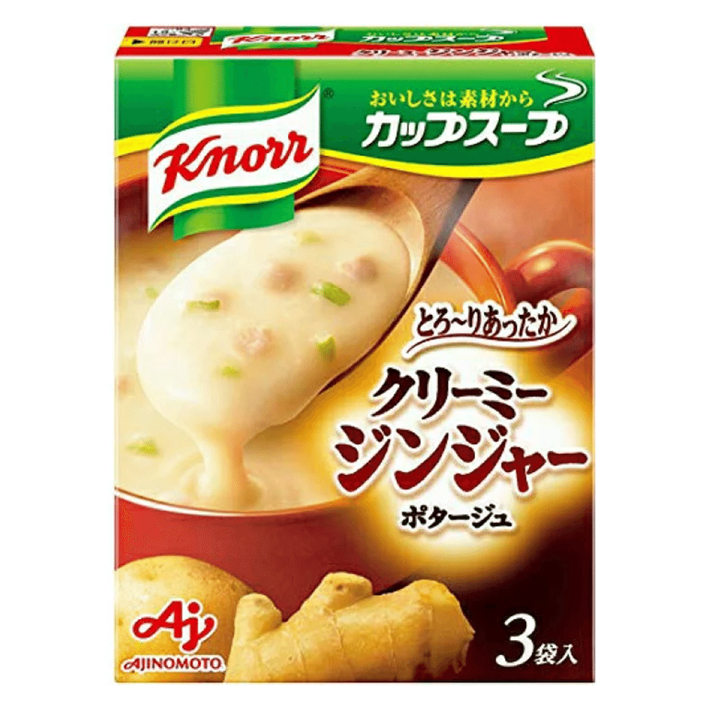 「日本直送」クノール カップ クリーミージンジャーポタージュ 3袋 1 個