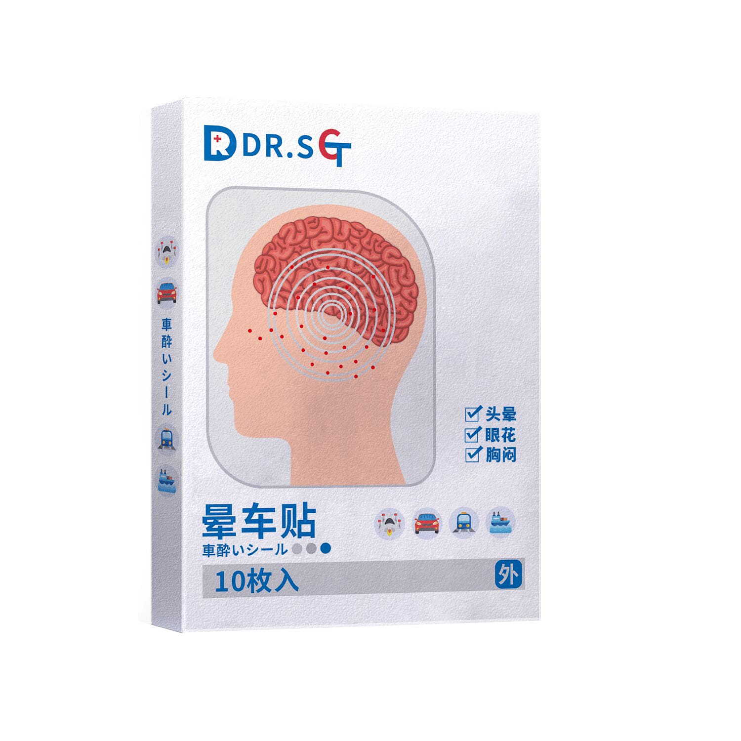 Japanese DR brand carsick ear stickers 30 stickers 1 ส่วน