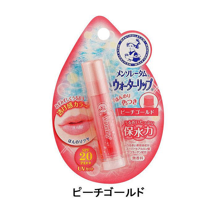 ROHTO Mentholatum Water Lip Peach Gold 4.5 g