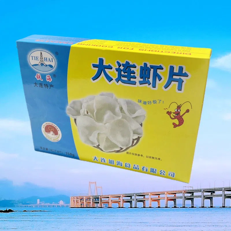 Tiehai 150g *1 box of Dalian shrimp chips white 150 กรัม