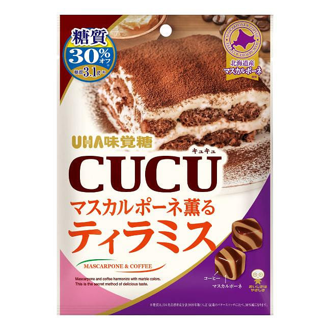 UHA Tiramisu Flavor Milk Candy 75g 1 pack 1 each