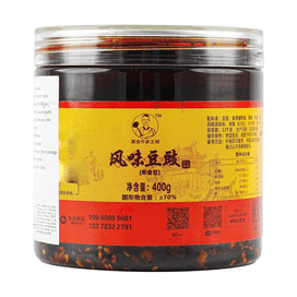Wanggang Sichuan Style Fermented black beans 400 그램
