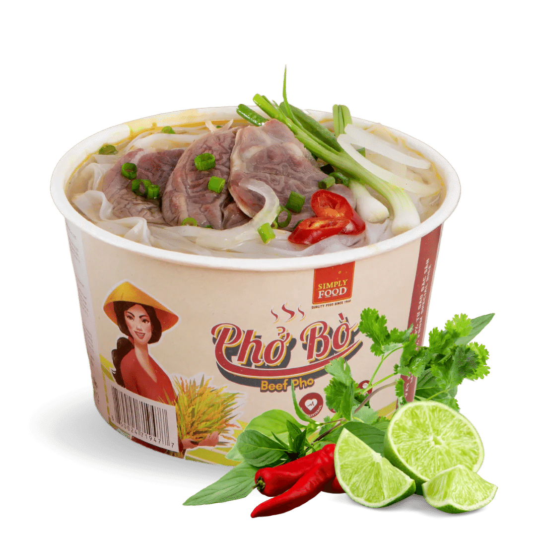Simply Food Beef Flavored Instant Pho Noodle Bowl 1 count 1 개