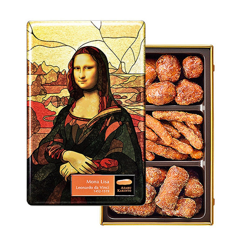 Get AZABU KARINTO Museum Series Mona Lisa Tin can Delivered | Weee